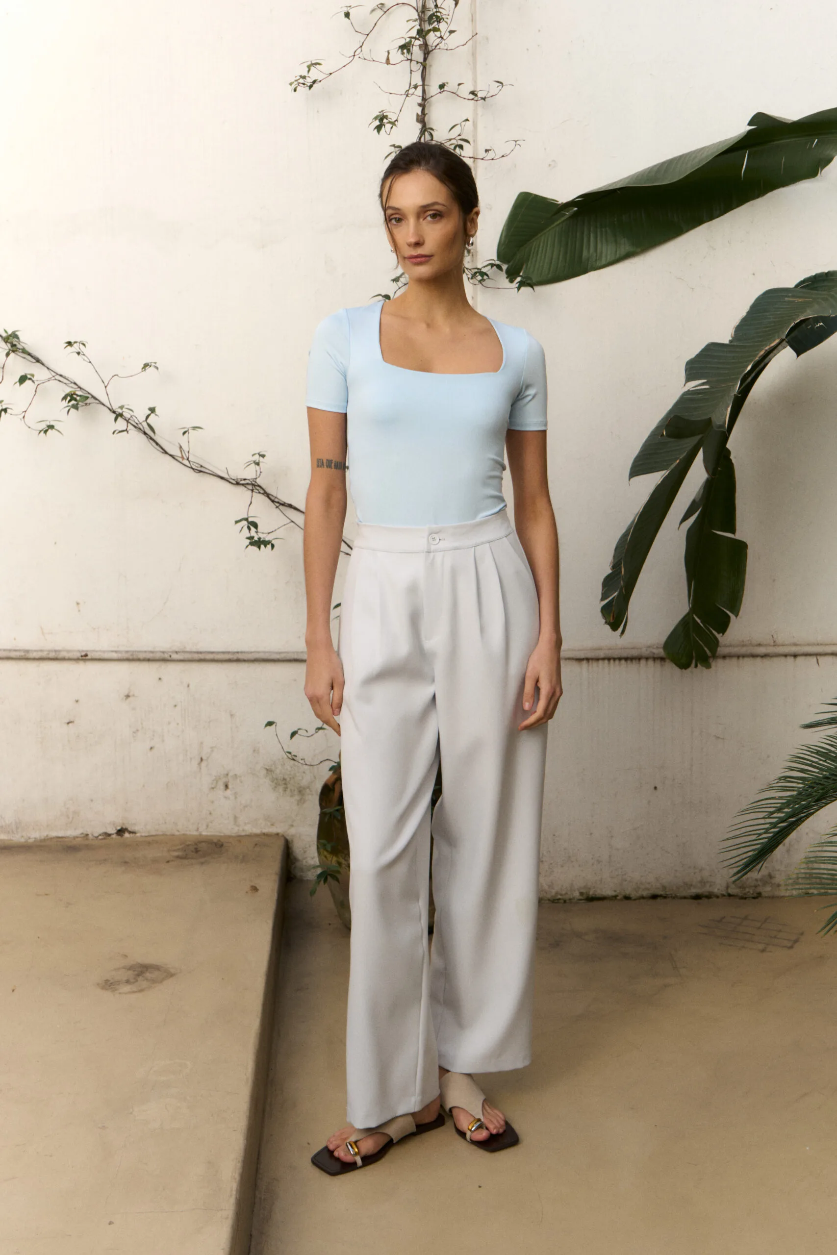 BODY MANGA CORTA ESCOTE CUADRADO - Imagen 4