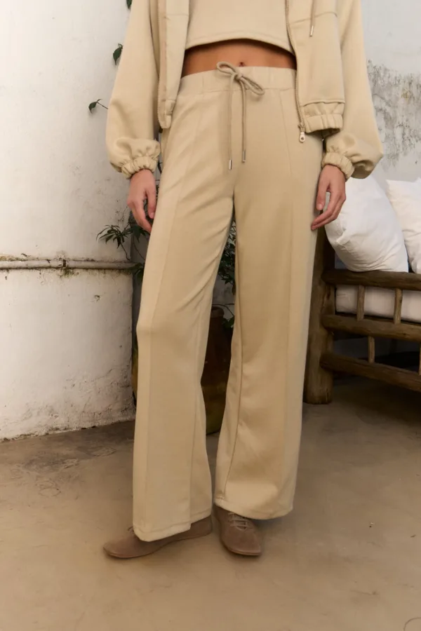 PALAZO SCUBA DEPORTIVO CON ALFORZA