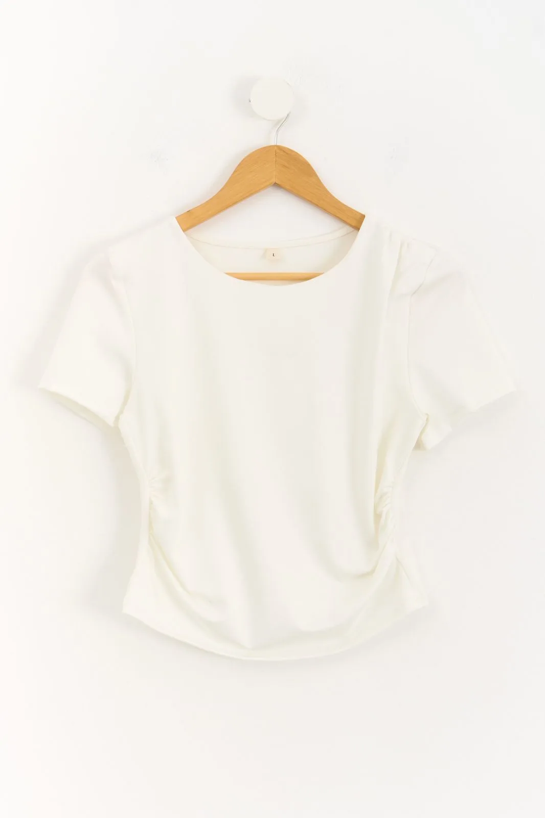 REMERA MICROFIBRA FRUNCIDA - Imagen 3