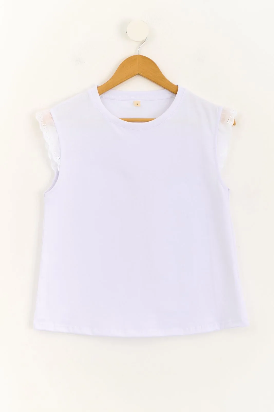 MUSCULOSA ALGODON CON PUNTILLA - Imagen 4