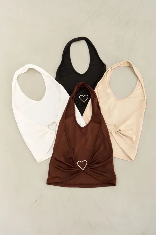 TOP RIB HEBILLA CORAZON