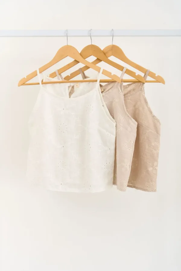 MUSCULOSA HALTER LINO BRODERIE