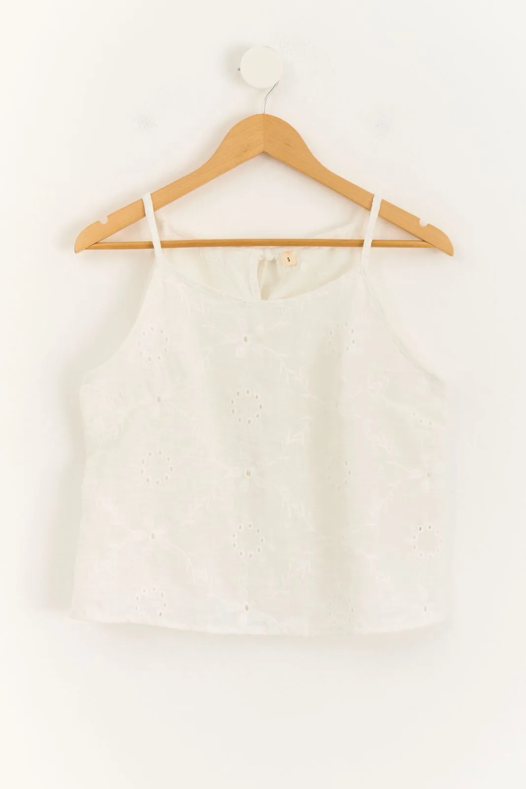 MUSCULOSA HALTER LINO BRODERIE - Imagen 4