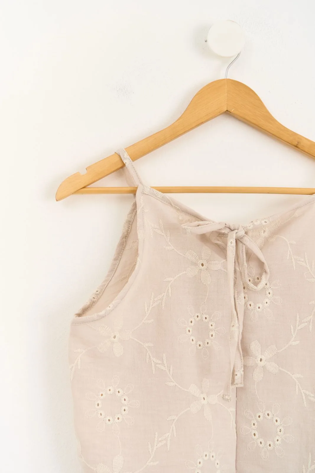 MUSCULOSA HALTER LINO BRODERIE - Imagen 7