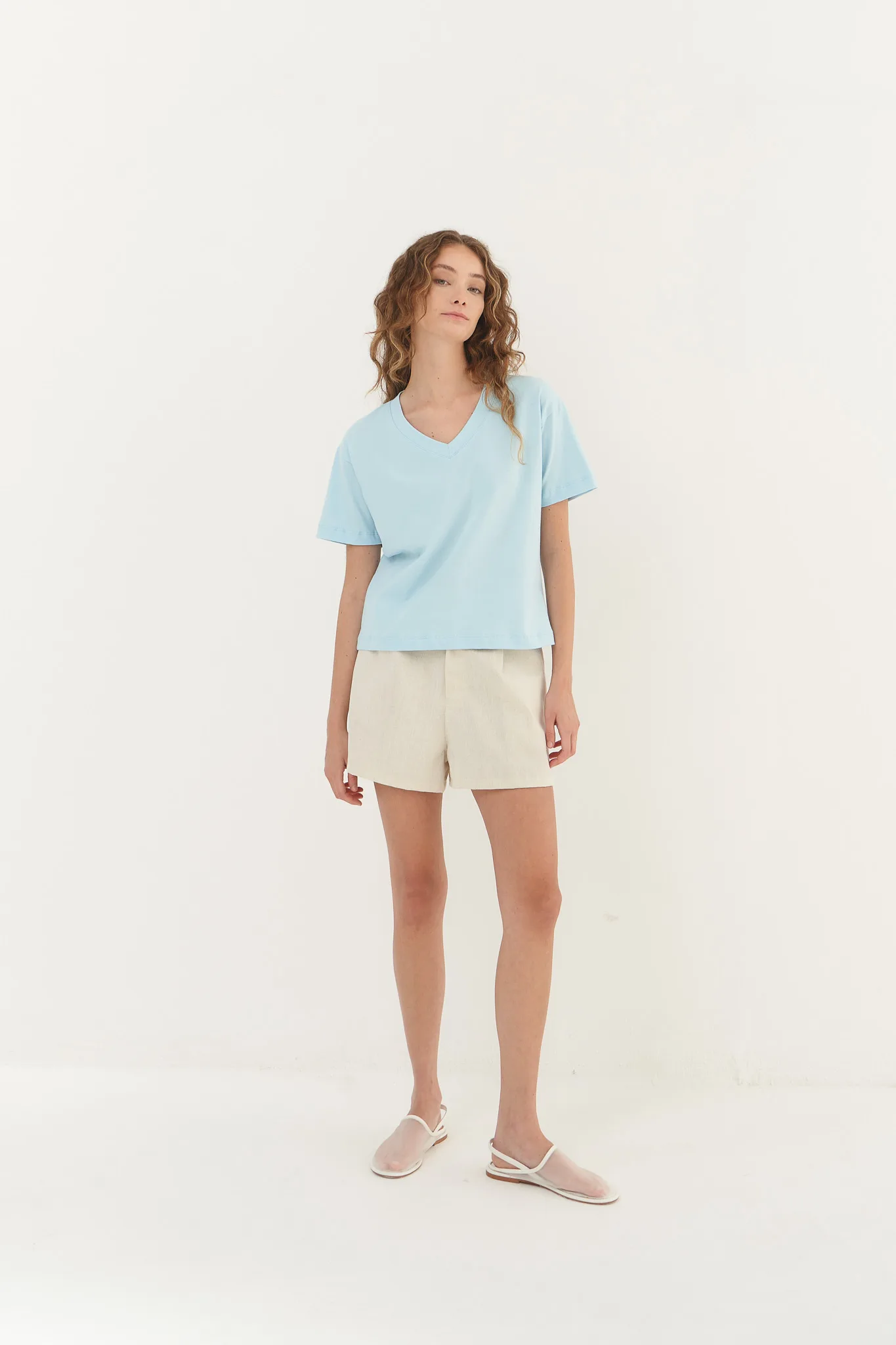 REMERA ALGODON CUELLO V - Imagen 4