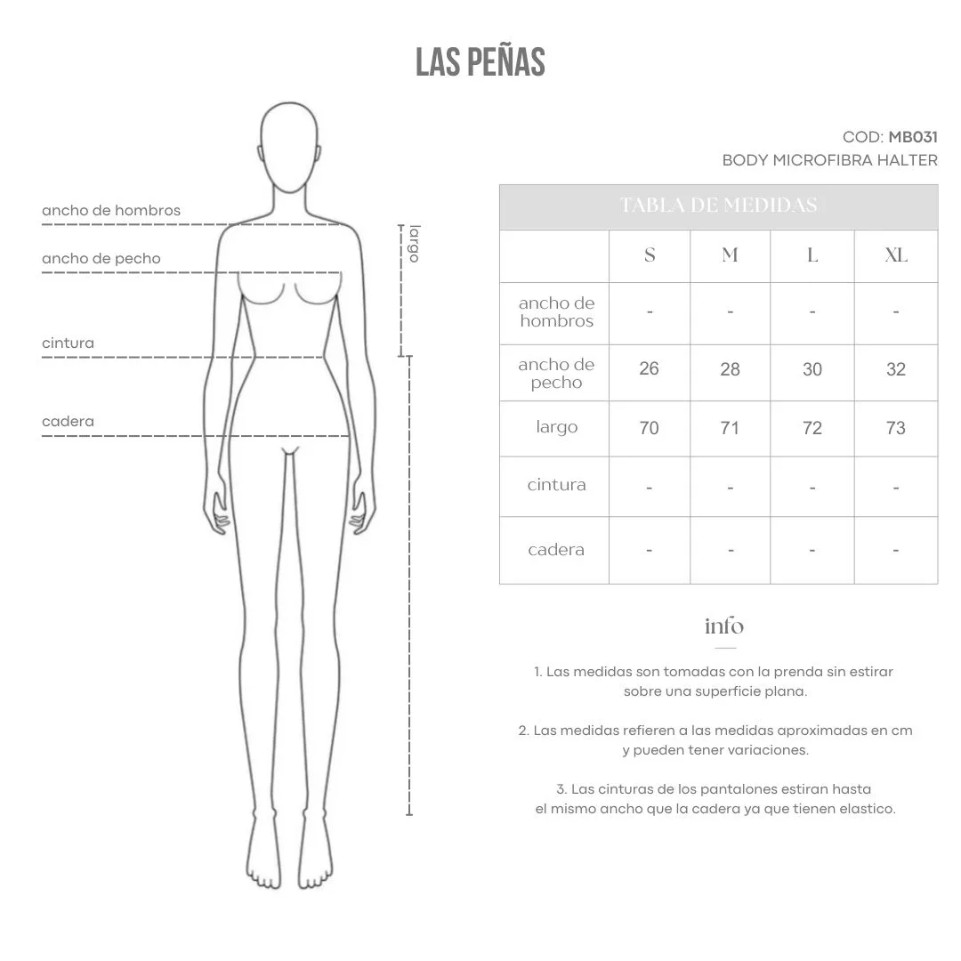 BODY MICROFIBRA HALTER - Imagen 16