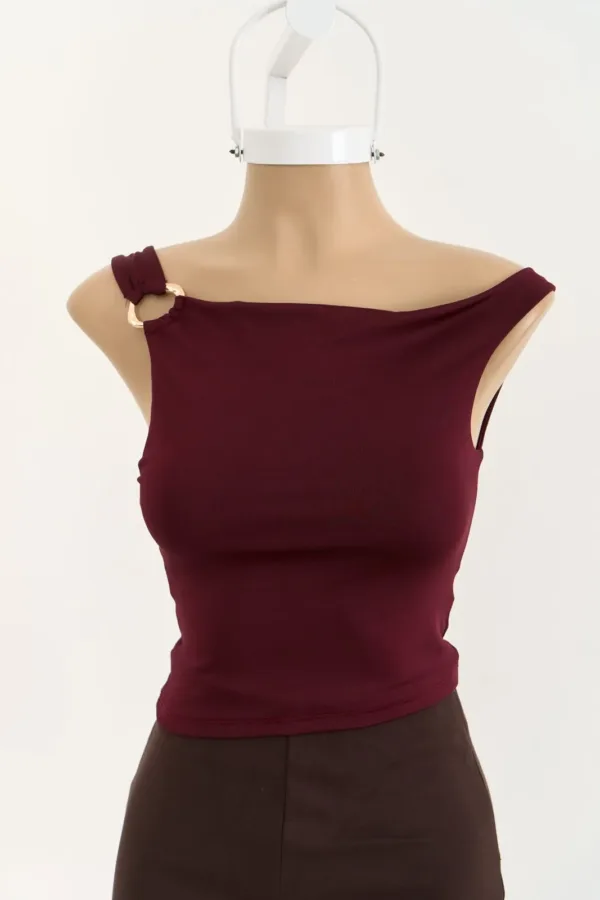 TOP MICROFIBRA CON HEBILLA