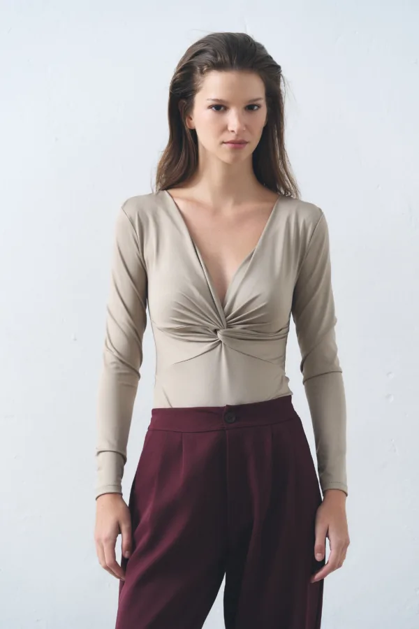 BODY ML MICROFIBRA ESCOTE NUDO