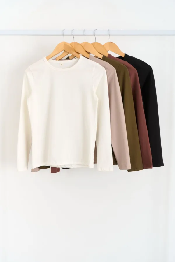MANGA LARGA BASICA ALGODON FRESCO