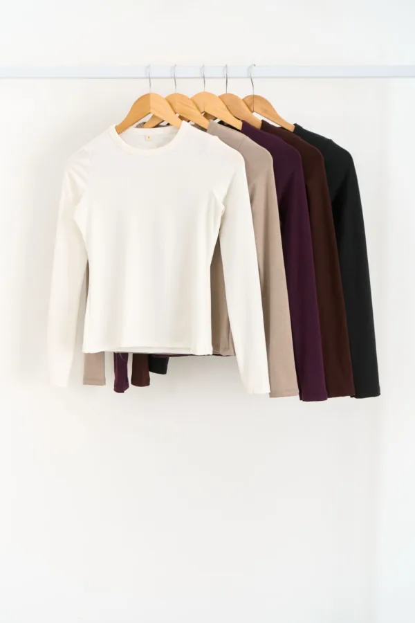 MANGA LARGA RIB SOFT CON ETIQUETA